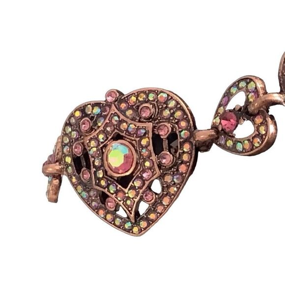 Kirks Folly Remember You By Heart Bracelet Coppertone - Picture 5 of 12